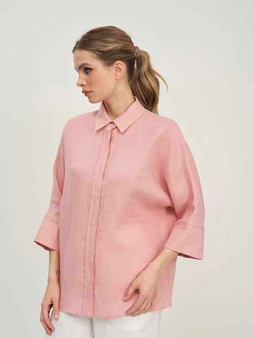 7728-ИЛ23 Блузка женская темно-розовый ELECTRA STYLE 