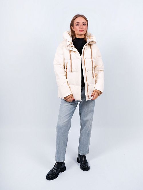 GWD4108I-G003 Куртка женская бежевый ICEbear 