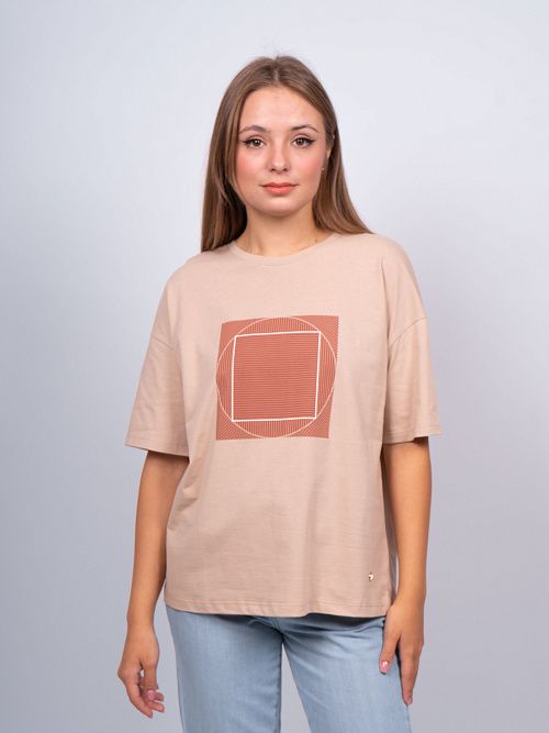 EB3167 Футболка женская темно-бежевый VERY NEAT 