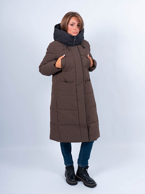 78603/2 Пальто женское коричневый Baimuni 