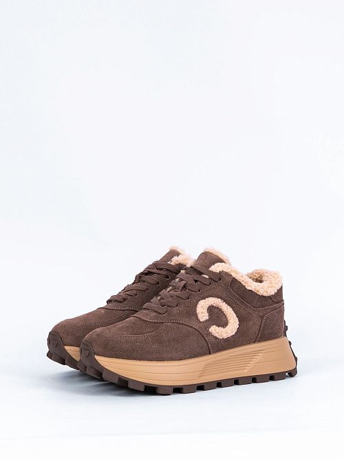 ZYW24-BWLM3-032B(L) Полуботинки женские коричневый Covani 