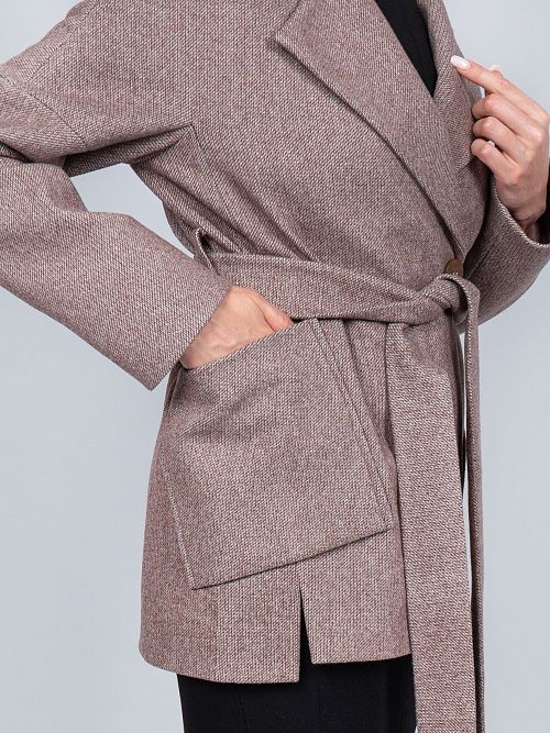 KR-292-STR-6 Пальто женское бежевый 365 