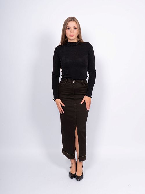 248013 Юбка женская хаки MIRA MIA 