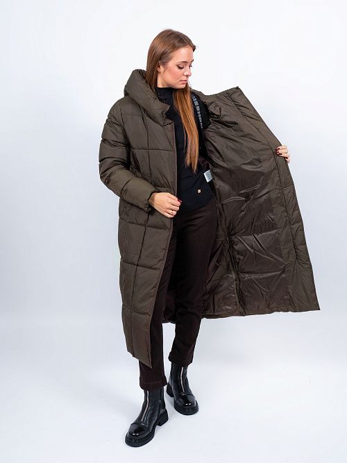 GWD4621I-G152 Пальто женское зеленый ICEbear 