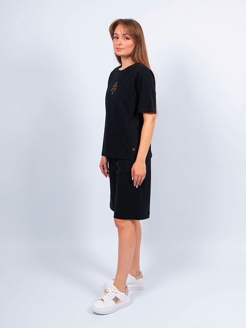 ЕВТ4078 Шорты женские черный VERY NEAT 