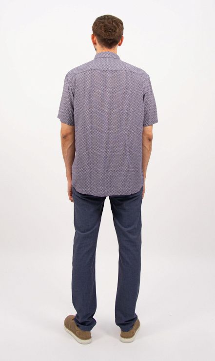 828-0182.P081.Y002.L.S0291 Рубашка мужская серый LUXOR 