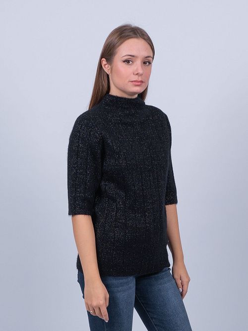 KZK-8320 Джемпер женский черный SERIANNO 