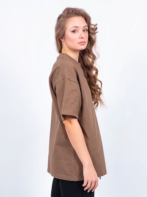 AR006-2 Футболка оверсайз коричневый 365 