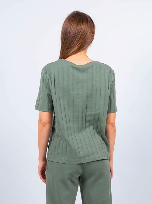 ЕВТ3217/ Футболка женская зеленый VERY NEAT 