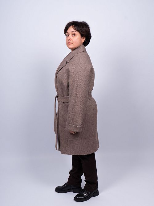 KR-293B-Мал.звезда Пальто женское коричневый Sempati 