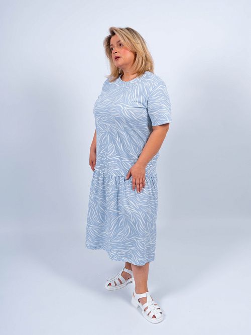 ЕВТ5041/ Платье женское голубой VERY NEAT 