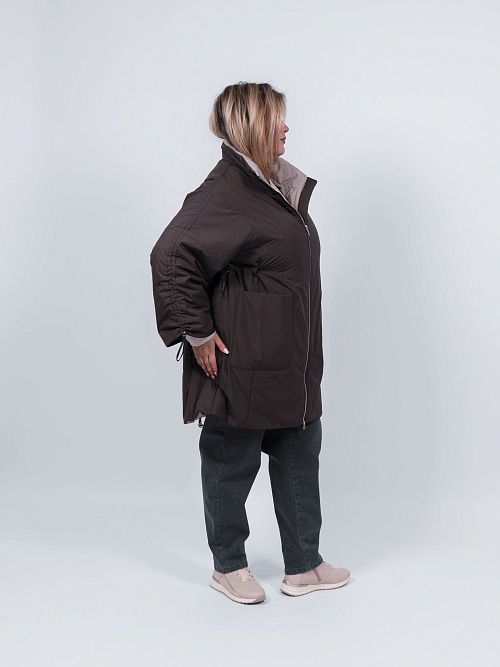 9101-1 Пальто женское зеленый Baimuni 