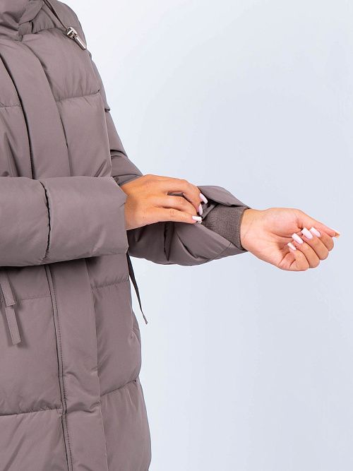 GWD4762I-G686 Пальто женское серо-зеленый ICEbear 