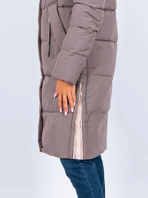 GWD4762I-G686 Пальто женское серо-зеленый ICEbear 