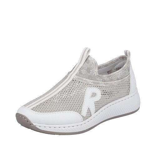 N5554/81 Туфли женские серебристый Rieker 