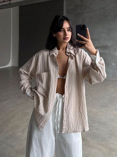 2565 Костюм женский бежевый GIRL 