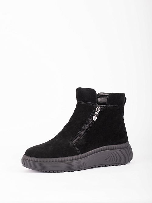 XUS-52471-1A-SW Ботинки женские натуральная кожа черный Madella 