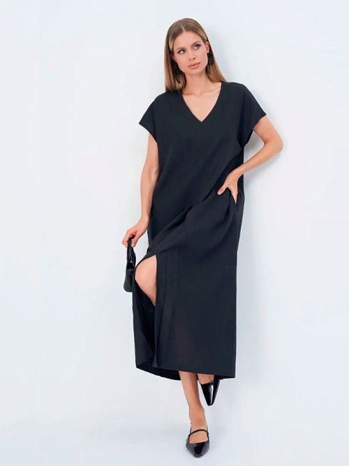 52114-ПЛ Платье женское черный ELECTRA STYLE 