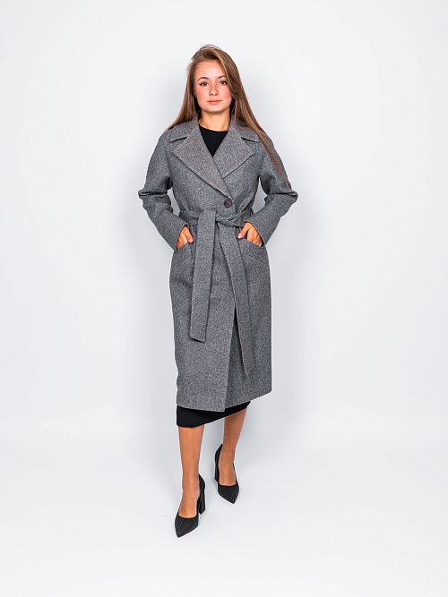 KR-227N/1-м.звезда Пальто женское серый 365 