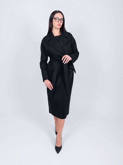 KR-296-МИЛЛ-2 Пальто женское черный 365 