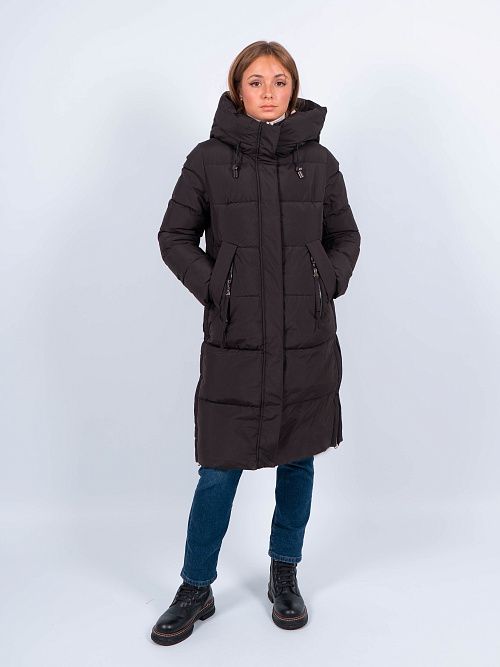 GWD4762I-G901 Пальто женское черный ICEbear 