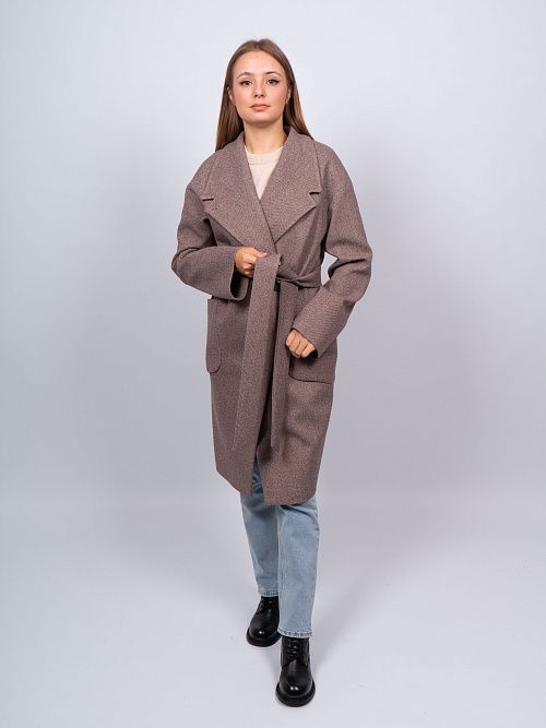 KR-171-STR Пальто женское коричневый Sempati 