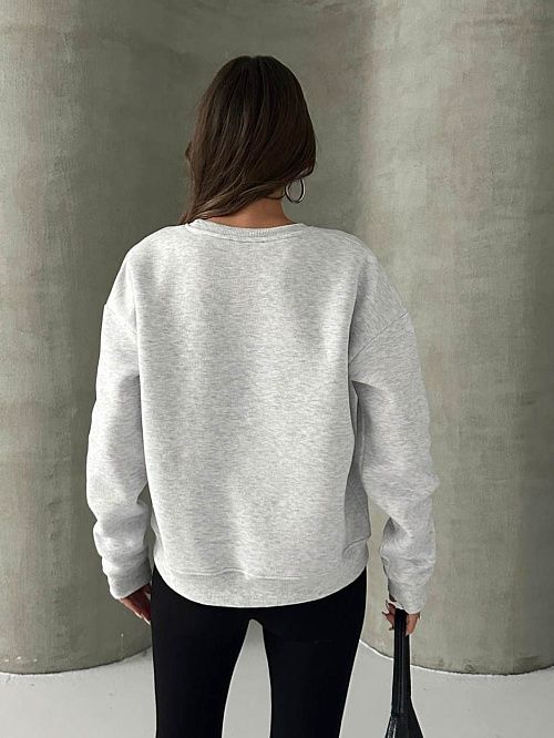 4628-gray Толстовка женская серый Girl 