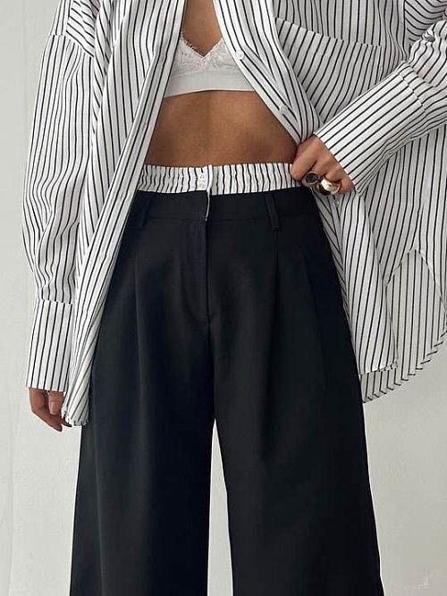 7465 Рубашка женская черный GIRL   