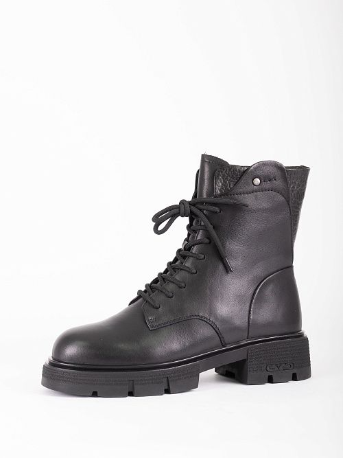 JA289-M437-P1213M Ботинки женские натуральная кожа черный 365 