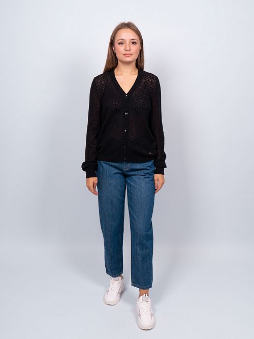 EB30148 Кардиган женский черный VERY NEAT 
