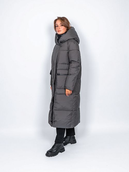 78127/14 Пальто женское серый Baimuni 