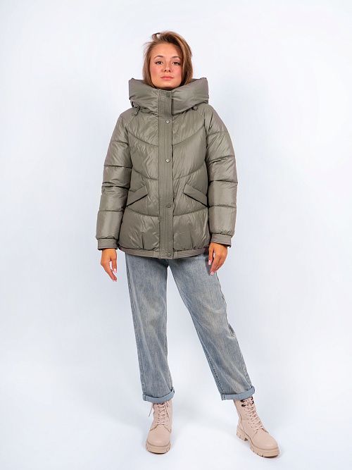 GWD4667I-G686 Куртка женская зеленый ICEbear 