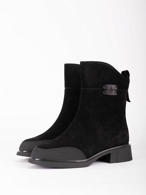 XMG-52610-2A-SW Ботинки женские натуральная кожа черный Madella 