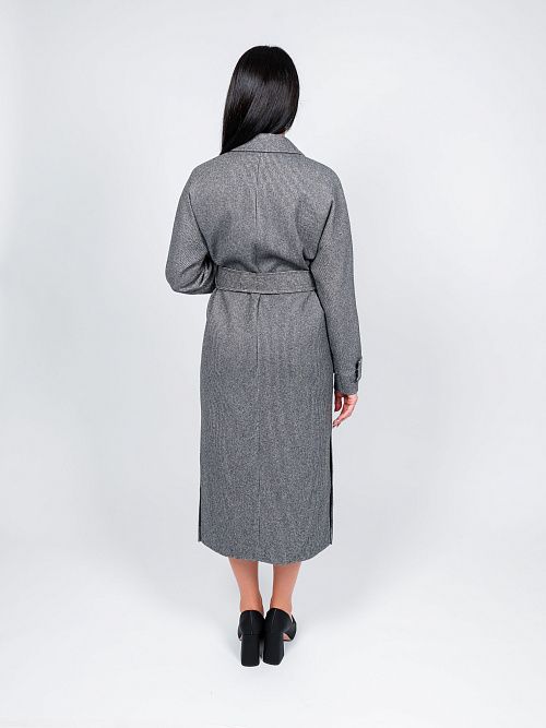KR-309-МЗ-сер Пальто женское серый 365 
