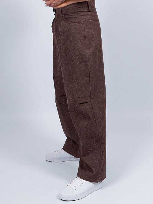 H58840/JI Брюки мужские коричневый QWENTINI  