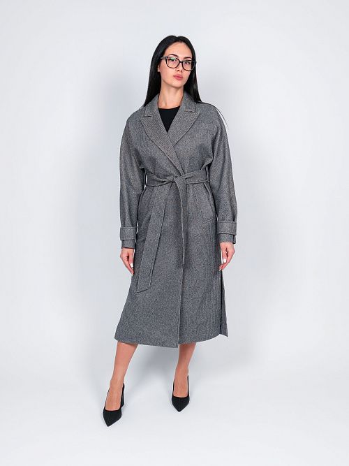 KR-309-МЗ-сер Пальто женское серый 365 