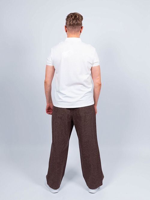 H58840/JI Брюки мужские коричневый QWENTINI  