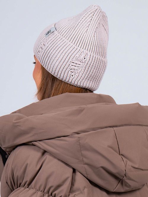 МИЯ Шапка женская серый жемчуг ELITE LINE 