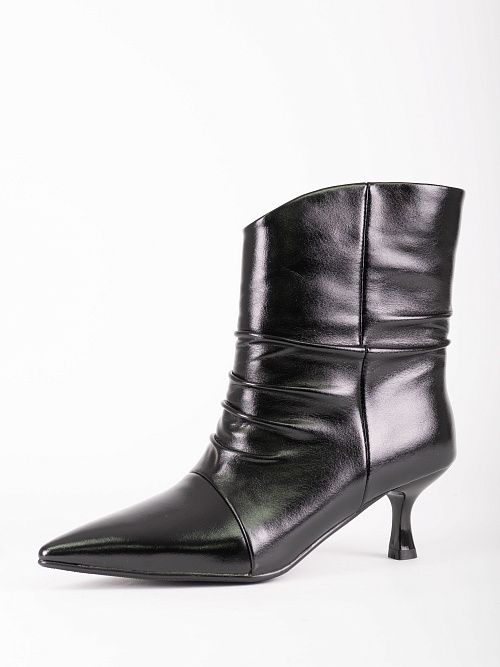 JA206-M320-TP350 Полусапоги женские натуральная кожа черный 365 