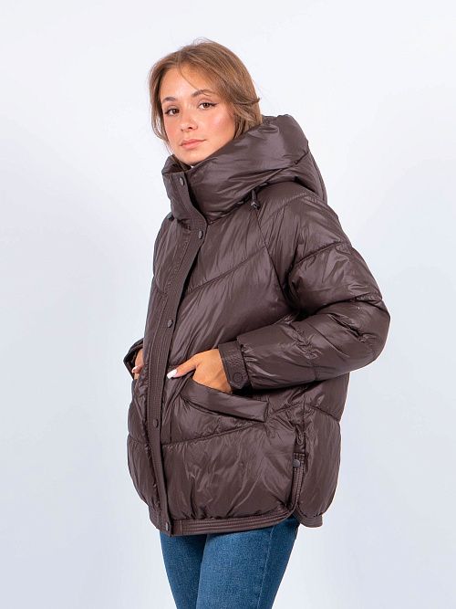 GWD4667I-G168 Куртка женская коричневая ICEbear 