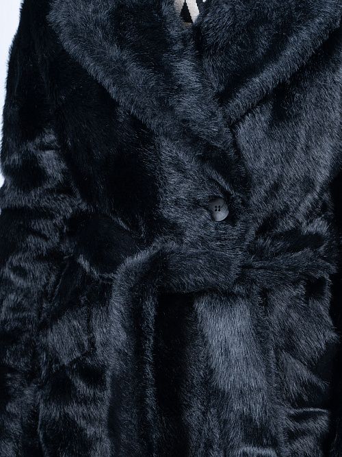 KR-227/4-Норка Шуба женская черный Sempati 