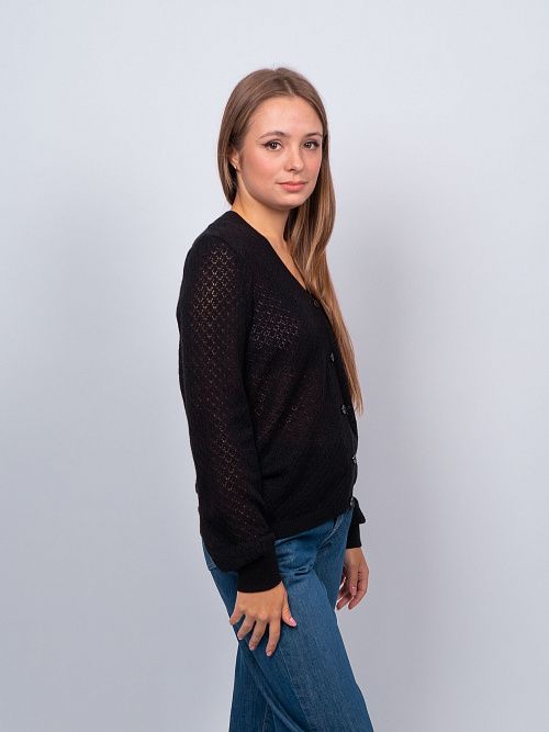 EB30148 Кардиган женский черный VERY NEAT 