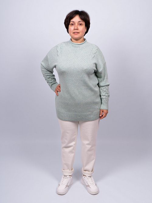 24-w82/47 Джемпер женский зеленый LADY SHARM 