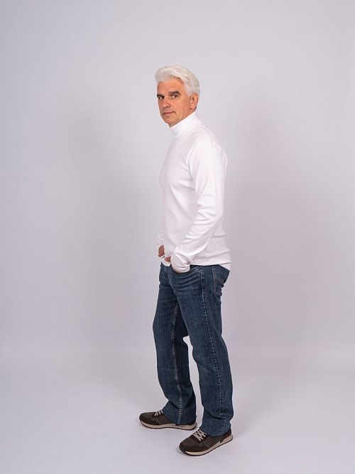 822-0453.O315.Y000.L.XW0011 Водолазка мужская белый LUXOR 