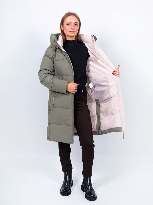 GWD4618I-G686 Куртка женская зеленый ICEbear 