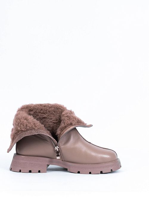 DH-W24-WLM3-68039-4(L) Полусапоги женские бежевый Covani 