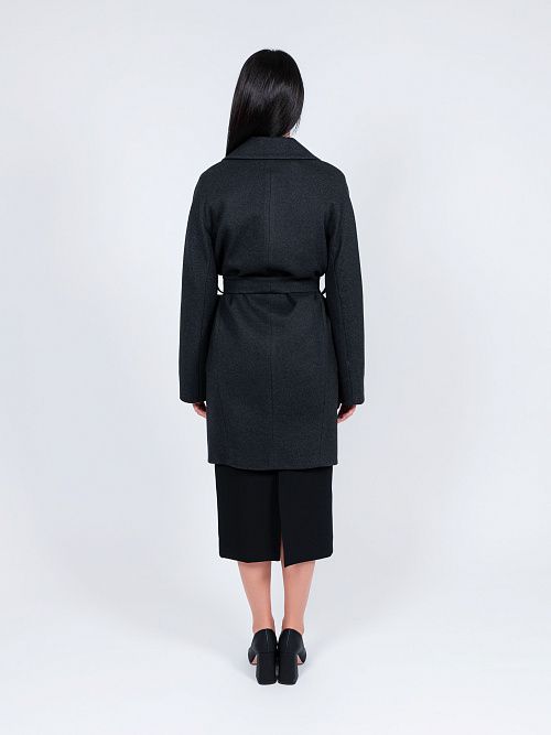 KR-293-МИЛЛ-6 Пальто женское темно-серый 365 