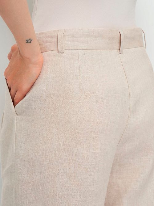 7773-ИЛ23 Шорты женские бежевый ELECTRA STYLE 