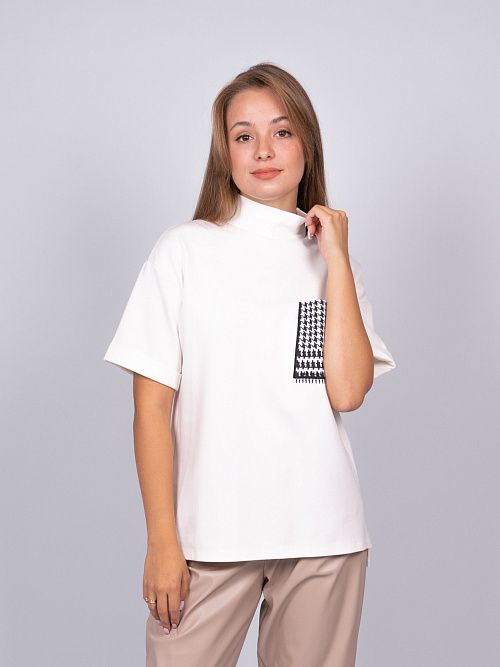 242020 Блузка женская белый MIRA MIA 