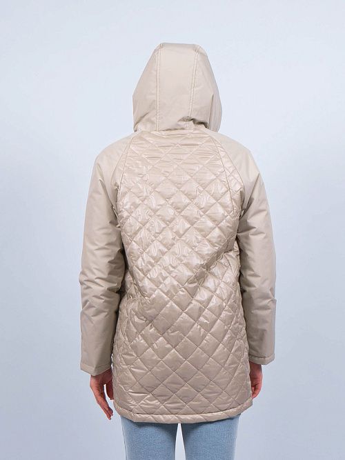 GWC4767I-G852 Куртка удлиненная женская зеленый ICEbear 